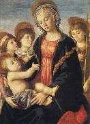 Sandro Botticelli Madonna and Child,with the Young St.John and Two Angels France oil painting artist